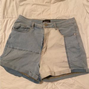 Patched jean shorts!! 💌